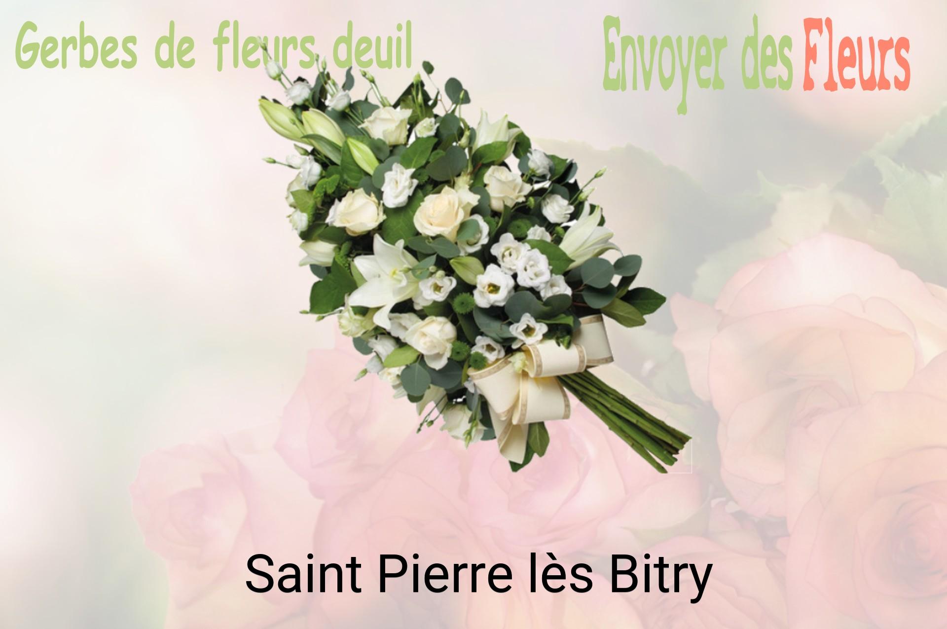 Gerbe de fleurs de deuil livrée à Saint-Pierre-lès-Bitry